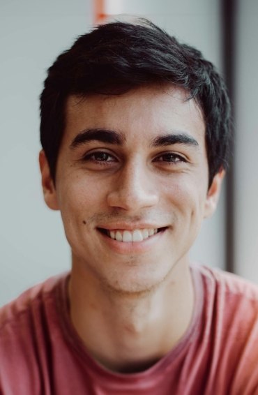 Close up of young man smiling